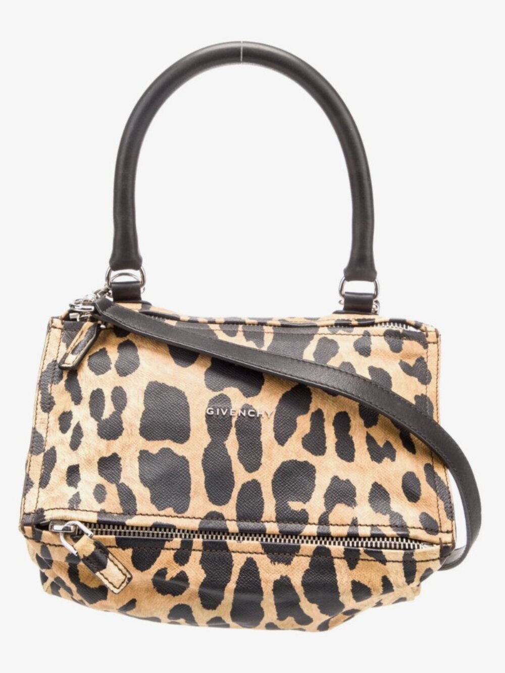 Givenchy Leopard Animal Print Small Pandora Handbag